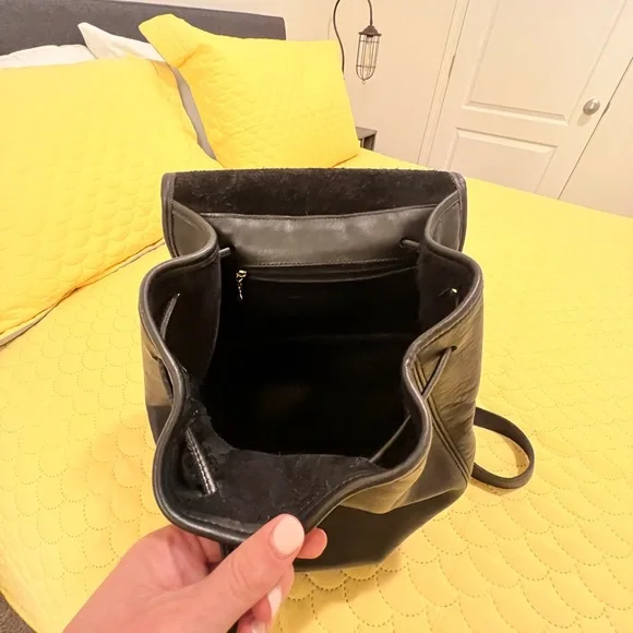 Coach Black Leather Backpack - Picture 5 of 14